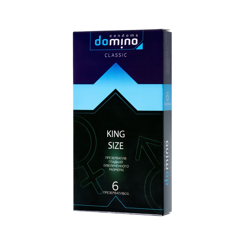 Презервативы Domino, classic, king size, 19 см, 5,2 см, 6 шт.