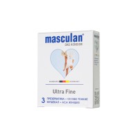Презервативы Masculan, ultra 2, особо тонкие, 19 см, 5,3 см, 3 шт.( Ultra Fine № 3)