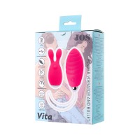 Виброяйцо и вибронасадка на палец JOS VITA, силикон, розовые, 8,5 и 8 см