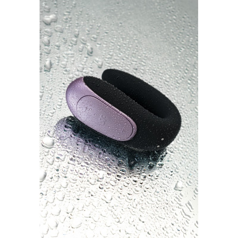 Стимулятор для пар Satisfyer Double Fun Connect App, с пультом ДУ, силикон, черный, 9 см
