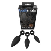 Набор анальных плагов Bathmate Anal Training Plugs, силикон, чёрный