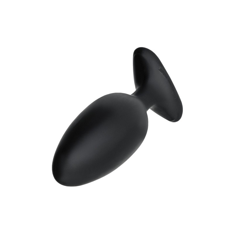 Анальная втулка LOVENSE Hush 2 (M), силикон, черная, 13,5 см