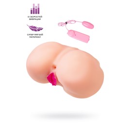 Мастурбатор реалистичный TOYFA Juicy Pussy Sophie с вибрацией, вагина и анус, TPR, телесный, 17 см