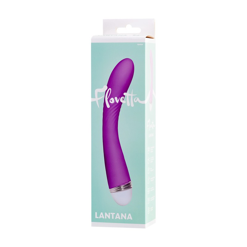 Вибратор Flovetta LANTANA, силикон, фиолетовый, 22 см