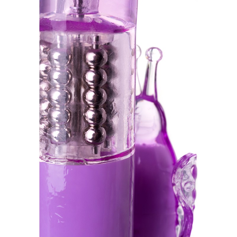 Вибратор с клиторальным стимулятором A-Toys by TOYFA High-Tech fantasy, TPE, фиолетовый, 22,4 см