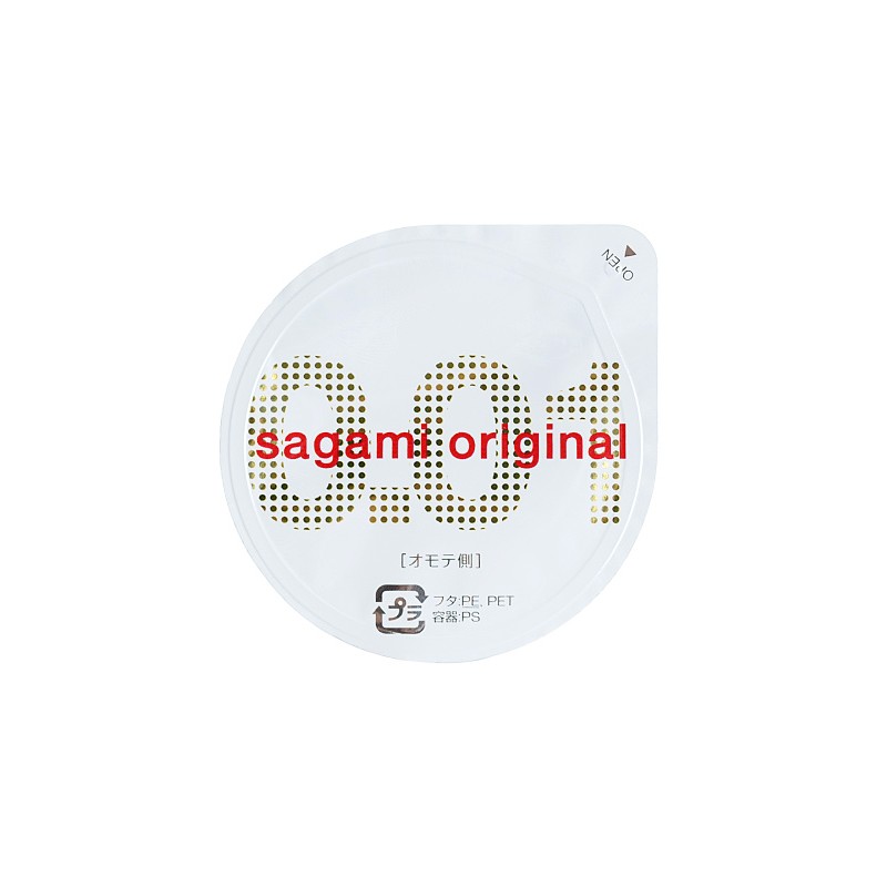 Презервативы Sagami, original 0.01, полиуретан, 17 см, 5,5 см, 5 шт.
