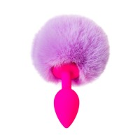 Анальная втулка с хвостом ToDo by Toyfa Sweet bunny, силикон, розовая, 13 см, Ø 2,8 см, 44 г