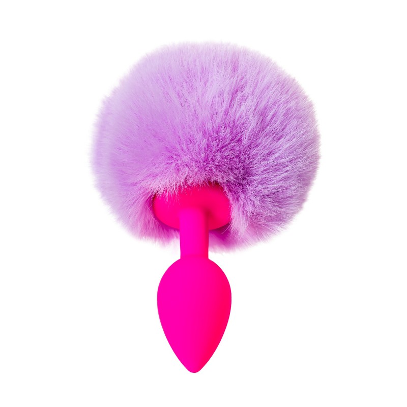 Анальная втулка с хвостом ToDo by Toyfa Sweet bunny, силикон, розовая, 13 см, Ø 2,8 см, 44 г