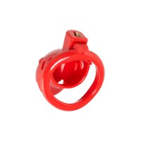 Пояс верности мужской Black&Red by TOYFA, ABS пластик, красный, 10 см