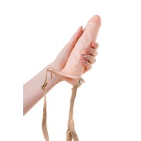 Фаллопротез LoveToy поясной, телесный, 18,5 см