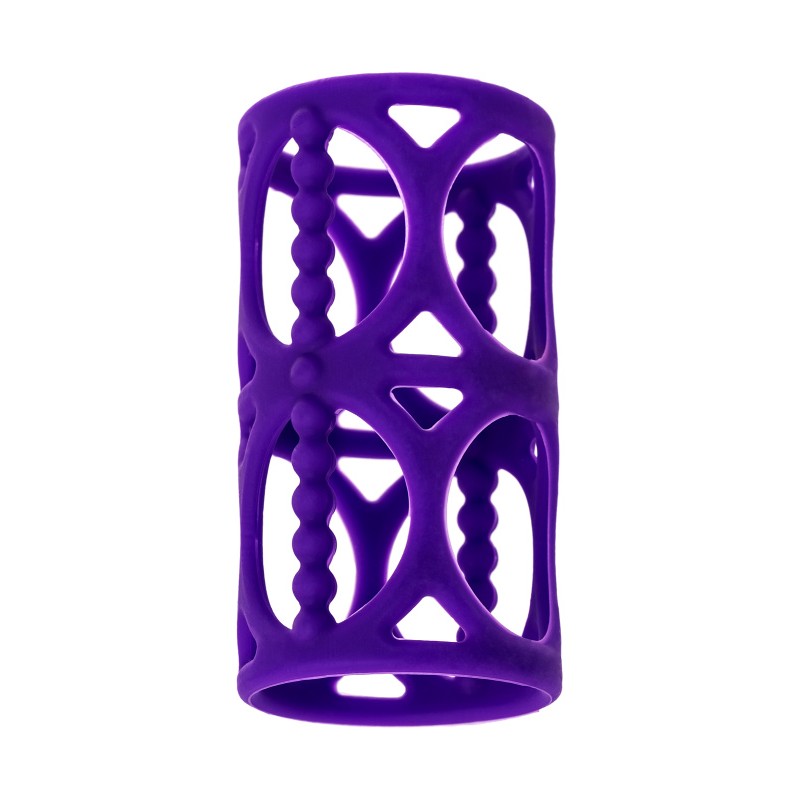 Насадка на пенис A-Toys by TOYFA, силикон, фиолетовый, 7,5 см