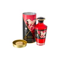 Масло массажное для тела Shunga «Пылающая вишня» (Blazing Cherry), разогревающее, 100 мл.