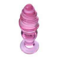 Анальная втулка Sexus Glass, стекло, розовая, 13,5 см, Ø 4 см