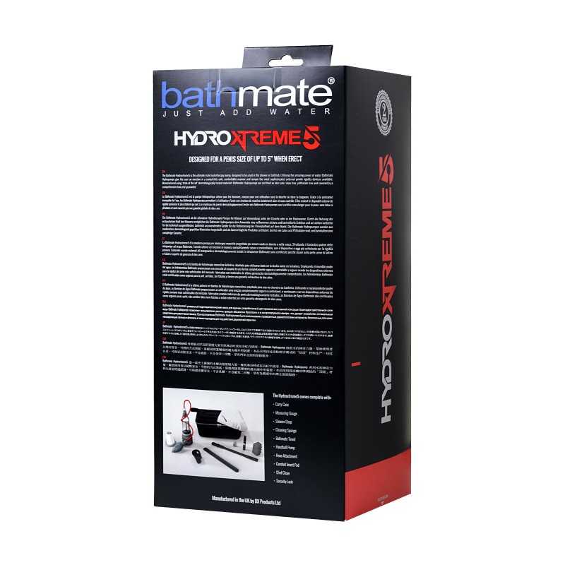 Гидропомпа Bathmate HYDROXTREME5, ABS пластик, прозрачная, 26 см (аналог HYDROMAX XTREME X20)