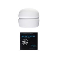 Насадка Magic Wand Silky touch для массажера Europe, силикон, белая, 4.5 см