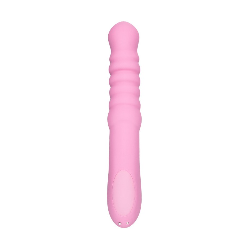 Вибратор JOS Lixy, с функцией Up&Down, силикон, розовый, 23 см