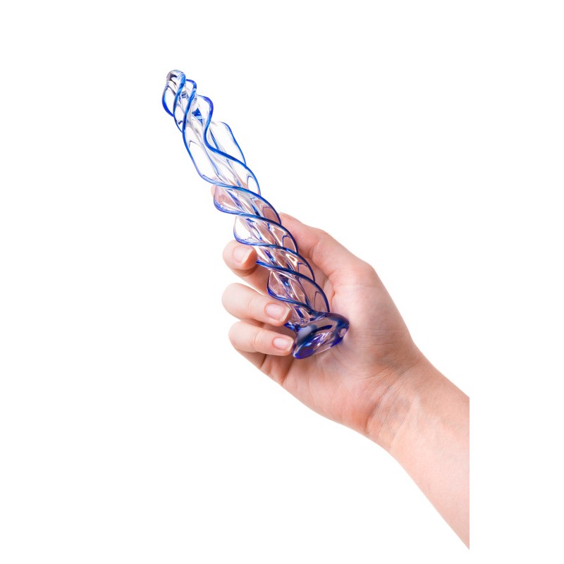 Нереалистичный фаллоимитатор Sexus Glass, стекло, прозрачный, 18,5 см