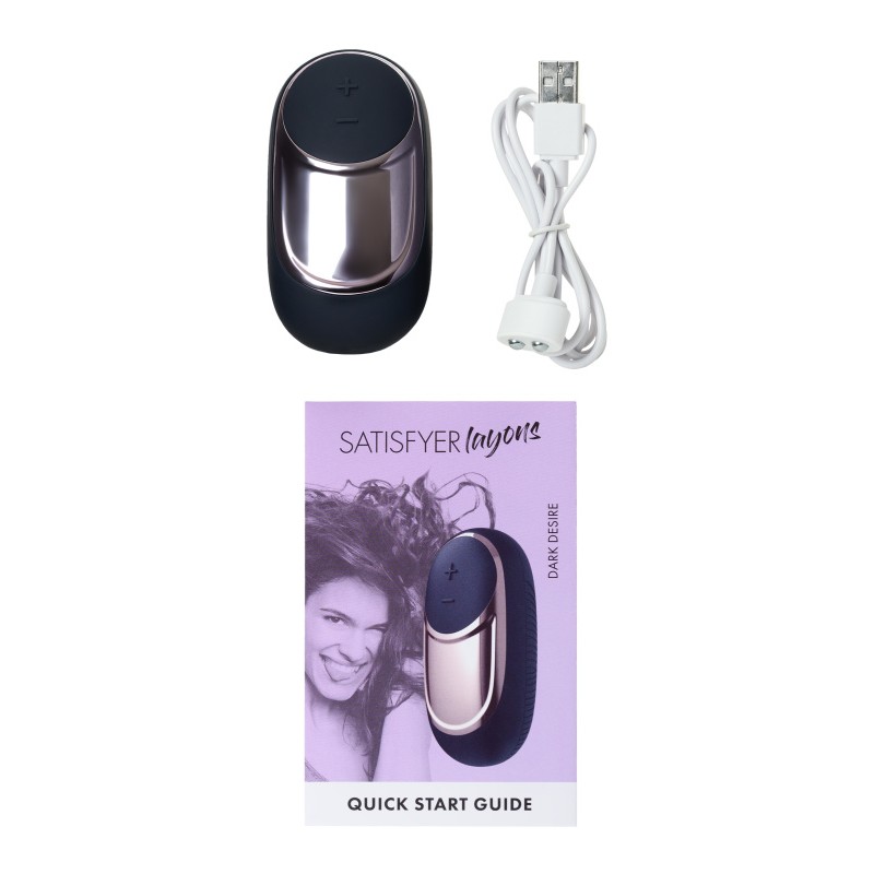 Мини-вибратор Satisfyer Dark Desire, черный, 9,2 см