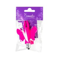 Вибронасадка бабочка на палец Eromantica Butterfly, силикон, розовая, 10 см