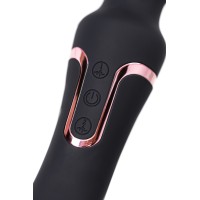 Двусторонний интимный массажер WANAME D-SPLASH Surge, силикон, черный, 22,5 см