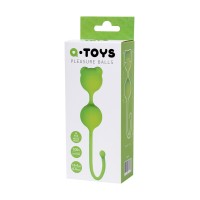 Вагинальные шарики A-Toys by TOYFA Meeko, силикон, зеленый, 16,4 см, Ø 2,7 см