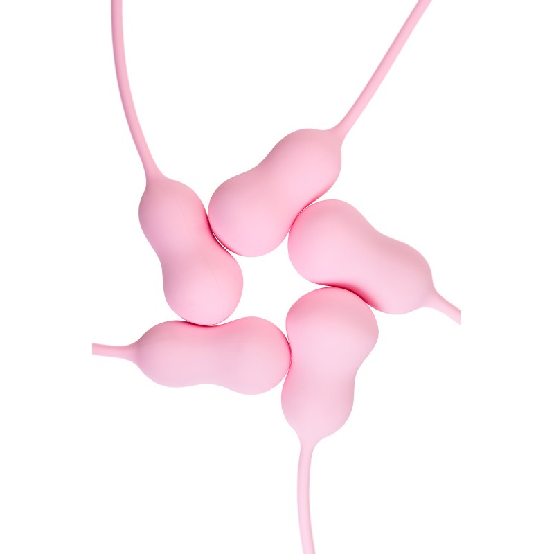 Набор вагинальных шариков Flovetta TULIPS, силикон, розовый, 5,3 см