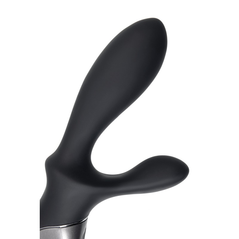 Вибростимулятор-унисекс с подогревом Satisfyer Heated Climax+ Connect App, черный, 20,7 см