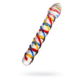 Двусторонний фаллоимитатор Sexus Glass, стекло, прозрачный, 19,5 см