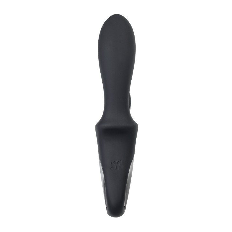Вибростимулятор-унисекс с подогревом Satisfyer Heated Climax+ Connect App, черный, 20,7 см