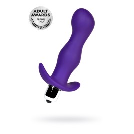 Анальная пробка с вибрацией A-Toys by TOYFA Kamet, размер M, силикон, фиолетовый, 12,9 см