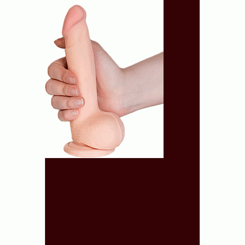 Реалистичный вибратор RealStick Elite Alfonso, TPR, телесный, 18,5 см