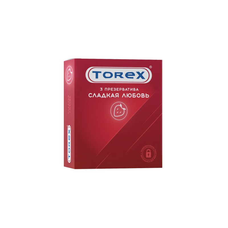 Презервативы Torex, «Сладкая любовь», латекс, 19 см, 5,5 см, 3 шт.