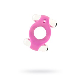 Эрекционное виброкольцо Double Vibrating Endless Cockring розовое