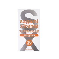 Презервативы Sagami, xtreme, 0.04, латекс, 19 см, 5,4 см, 36 шт.