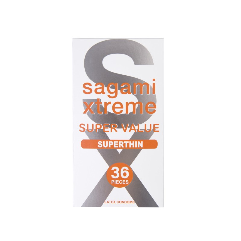 Презервативы Sagami, xtreme, 0.04, латекс, 19 см, 5,4 см, 36 шт.