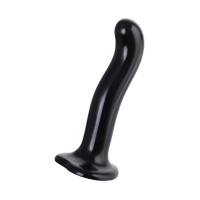 Ремневой нереалистичный страпон Strap-on-me, P&G SPOT, XL, силикон, черный, 19,8 см.