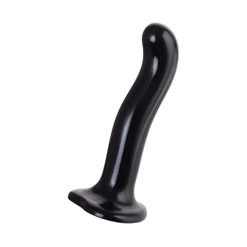 Ремневой нереалистичный страпон Strap-on-me, P&G SPOT, XL, силикон, черный, 19,8 см.