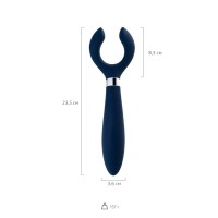 Многофункциональный стимулятор для пар Satisfyer Endless Fun, силикон, синий, 23,5 см.