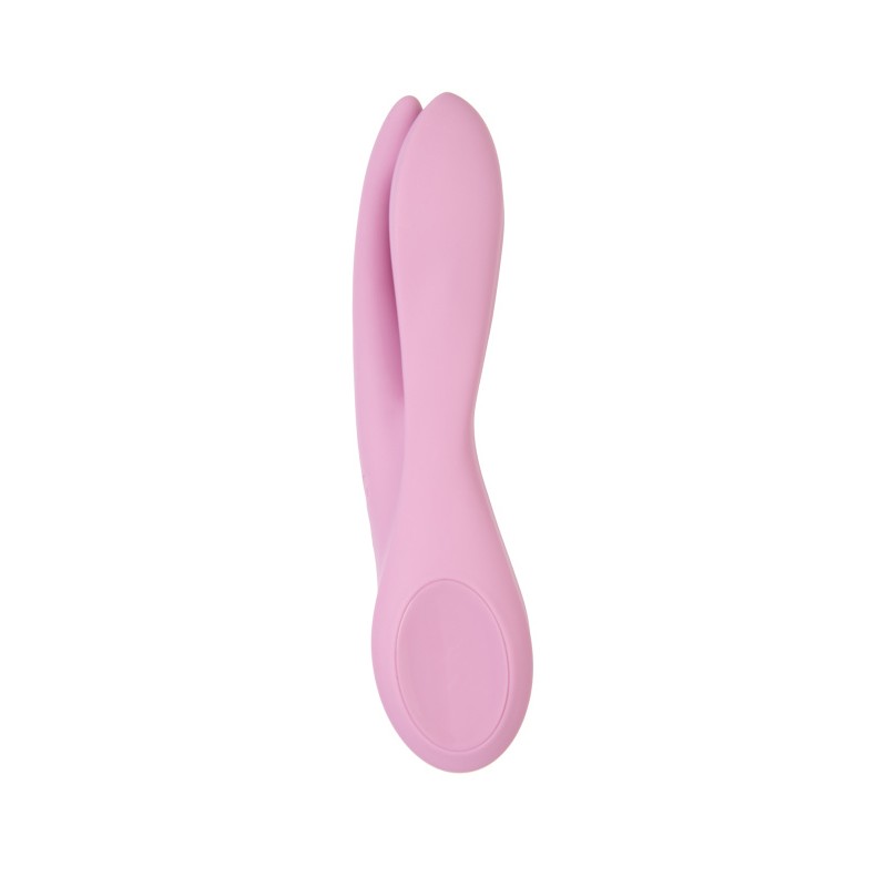 Вибростимулятор Satisfyer Threesome 1, силикон, розовый, 14 см
