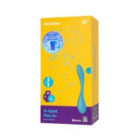 Стимулятор точки G с фиксацией формы Satisfyer G-Spot Flex 5 Connect App, голубой, 19,6 см