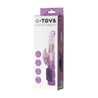 Вибратор с клиторальным стимулятором A-Toys by TOYFA High-Tech fantasy, TPE, фиолетовый, 22 см