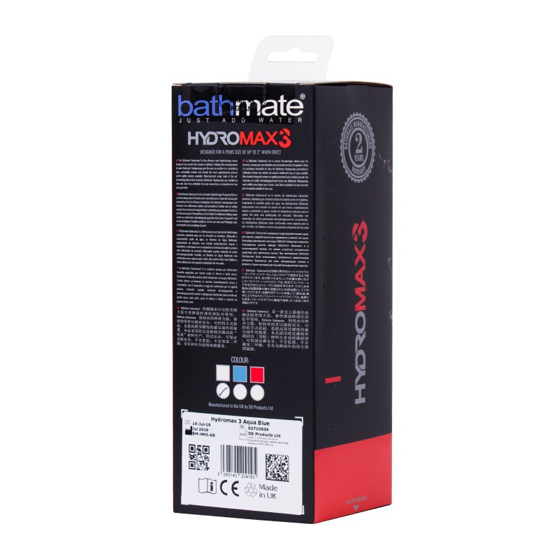 Гидропомпа Bathmate HYDROMAX3, ABS пластик, прозрачная, 22 см