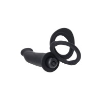 Насадка на пенис для двойного проникновения Black&Red by TOYFA, силикон, чёрная, 19 см