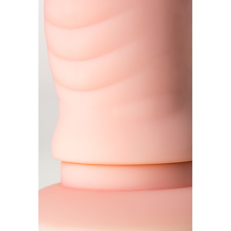 Реалистичный фаллоимитатор A-toys by TOYFA Twint, силикон, телесный, 19,5 см