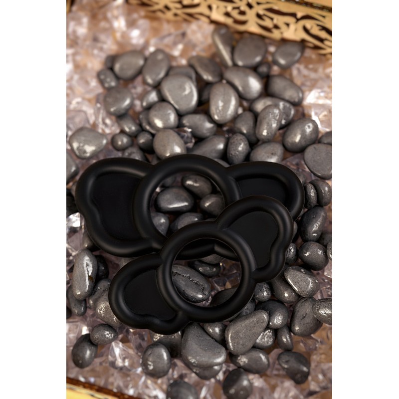 Набор эрекционных колец Sexus Men ELEPHANT RINGS, силикон, чёрный