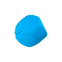 Насадка Magic Wand Genio для массажера Europe, силикон, синяя, 4.1 см