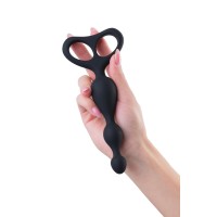 Анальная втулка POPO Pleasure by TOYFA Aquilae, водонепроницаемая, силикон, черная, 18 см, Ø 3 см