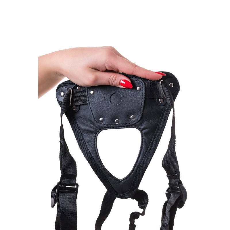 Страпон на креплении RealStick Strap-On Jax, TPR, телесный, 17,9 см