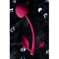 Вагинальный шарик JOS CHERRY, силикон, бордовый, 14,5 см