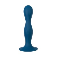Фаллоимитатор Satisfyer Double Ball-R, силикон, синий, 18 см
